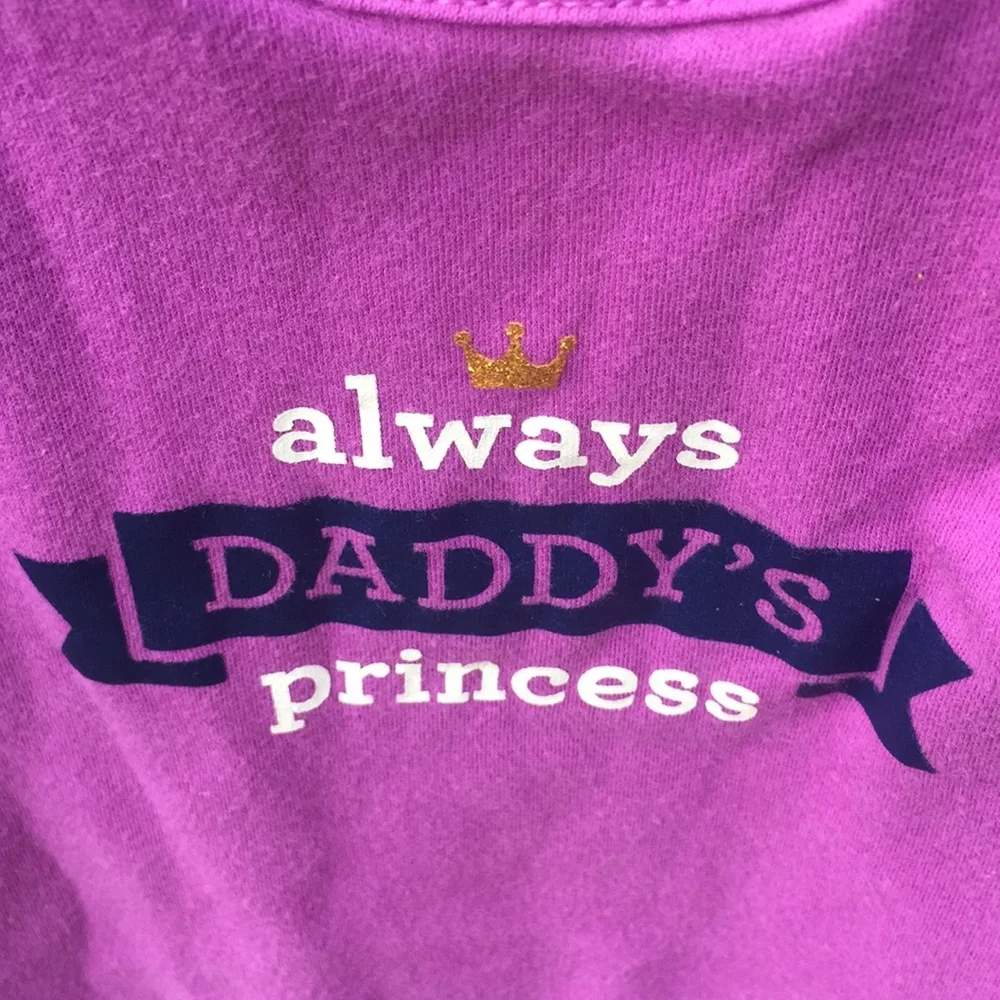 Carter’s Always Daddy’s Princess Purple Onesie 12M